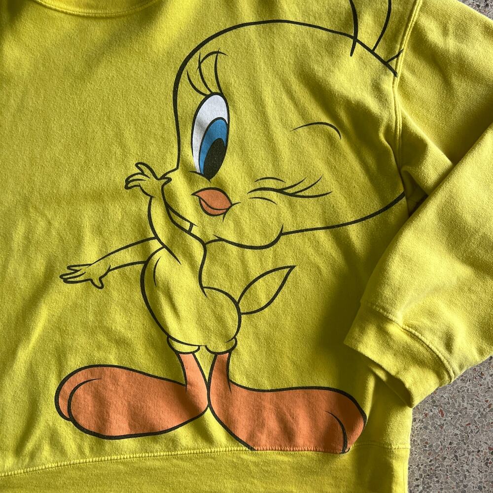 Looney Tunes Tweety Bird Yellow Crewneck Sweatshirt XXXL - Picture 2 of 9